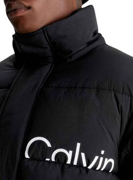 Veste Calvin Klein Essentials Logo Noire Homme
