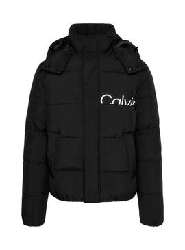 Veste Calvin Klein Essentials Logo Noire Homme