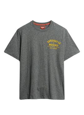 T-Shirt Superdry Workwear Trade Gris pour Homme