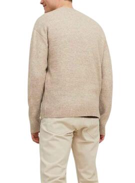 Pull Jack & Jones Jerry Beige pour Homme