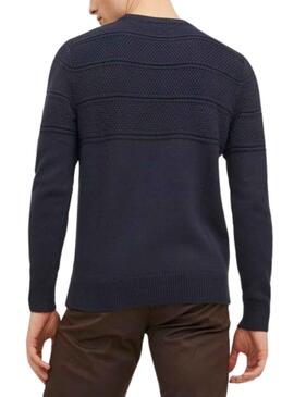 Pull Jack & Jones Jerry Bleu Marine pour Homme
