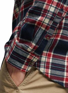 Chemise Superdry Cotton Lumberjack Marine Homme