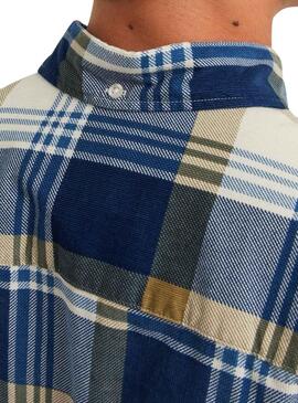 Chemise Jack & Jones Blubrook Cadres Bleu Homme