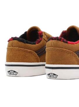 Baskets Vans Td Old Skool V Brun pour Bébé