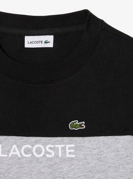 T-Shirt Lacoste Couleur Block Gris pour Garçon Fille