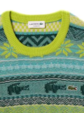 Pull Lacoste Tricot Bleu pour Homme
