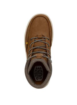 Bottines Hey Dude Bradley Marron pour Homme