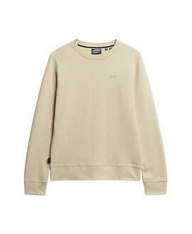 Sweat Superdry Essential Logo Beige pour Homme