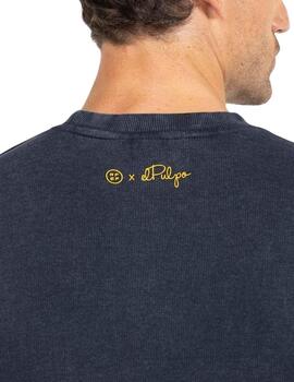 Sweat El Pulpo Remos RFEF Bleu Marine pour Homme