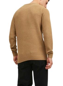 Pull Jack & Jones Craig Knit Marron Homme
