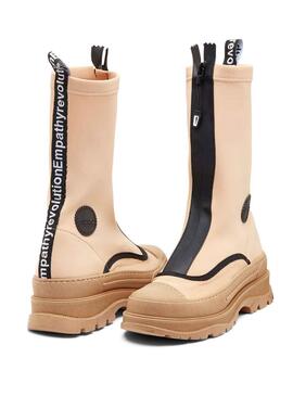 Bottes Duuo Scuba Beige pour Femme