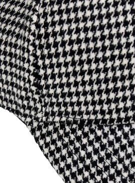 Casquette Naf Naf Cadres Noire et Blanc pour Femme