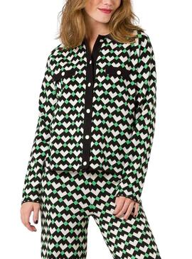 Veste Naf Naf Knitted Coeur Rhomboïde pour Femme