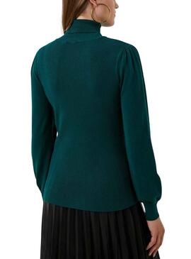 Pull Naf Naf Vert Ribbed pour Femme