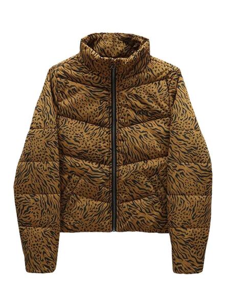 Veste Vans Foundry Puffer Leopardo pour Fille