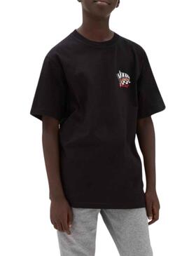 T-Shirt Vans Trou Shot Noire pour Garçon