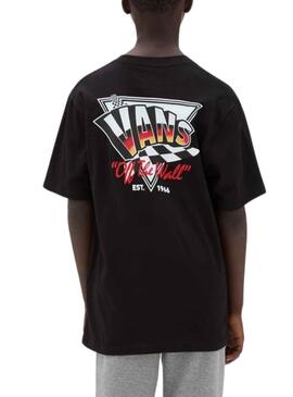 T-Shirt Vans Trou Shot Noire pour Garçon