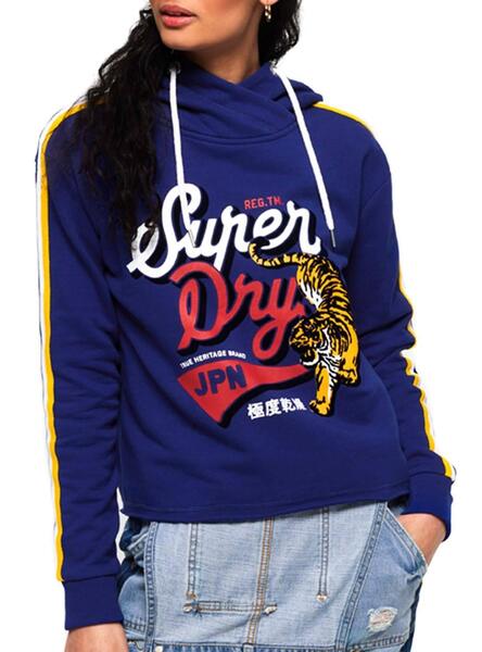 Sweat superdry online femme bleu