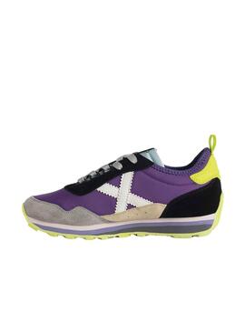 Baskets Munich Um Sky Morado pour Femme