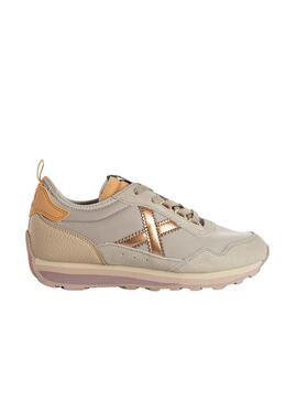 Baskets Munich Um Sky Beige pour Femme