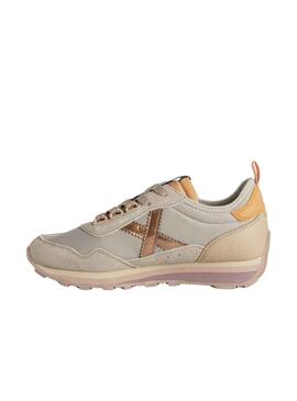 Baskets Munich Um Sky Beige pour Femme