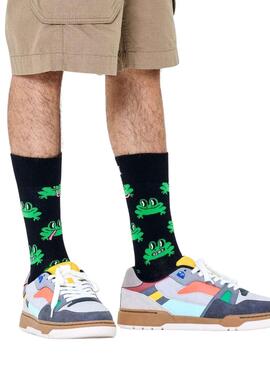 Chaussettes Happy Socks Frog Noires Homme et Femme