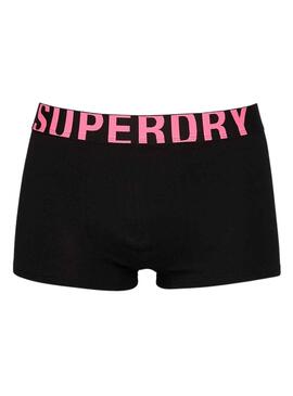 Pack 2 Slip Superdry Boxer Noire Homme