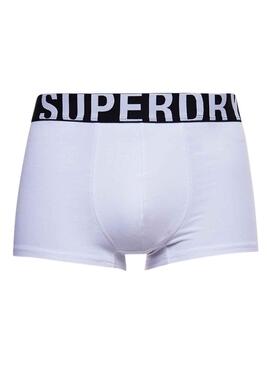 Pack 2 Slip Superdry Boxer Blanc et Noire