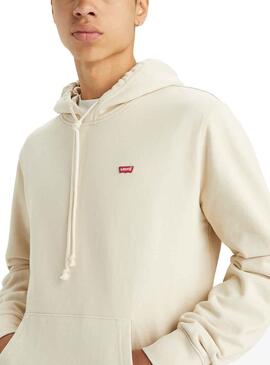 Sweat Levis Original Capuche Beige pour Homme