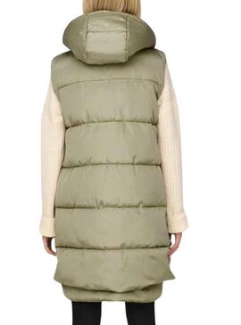 Gilet Only New Nora Argent Sauge pour Femme