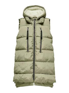 Gilet Only New Nora Argent Sauge pour Femme