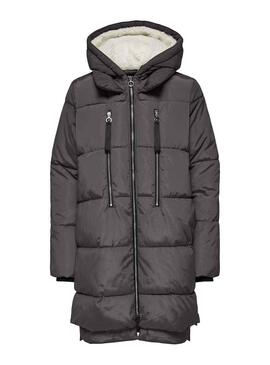 Manteaux Only Rembourré New Nora Gris pour Femme