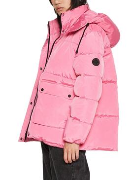 Veste Only Nora Short Puffer Rose pour Femme