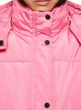 Veste Only Nora Short Puffer Rose pour Femme