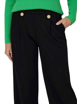 Pantalon Only Détail Sania Noire pour Femme