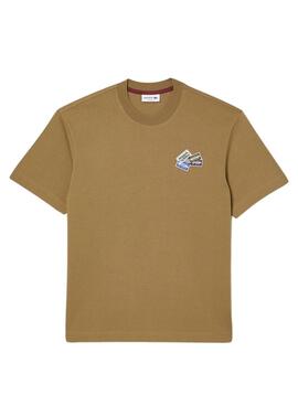T-Shirt Lacoste Insignias Camel pour Homme