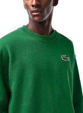 Sweat Lacoste Jogger Loose Fit Vert Homme