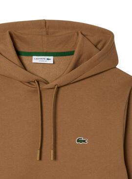 Sweat Lacoste Classic Fit Brun pour Homme