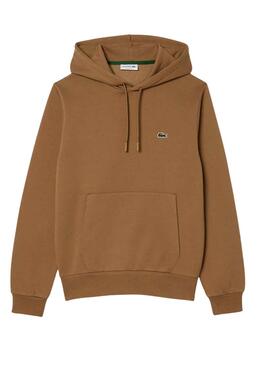 Sweat Lacoste Classic Fit Brun pour Homme