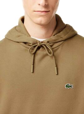 Sweat Lacoste Classic Fit Brun pour Homme