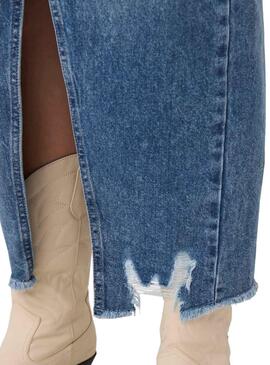 Jupe ONLY Emma Life Bleue Pour Femme