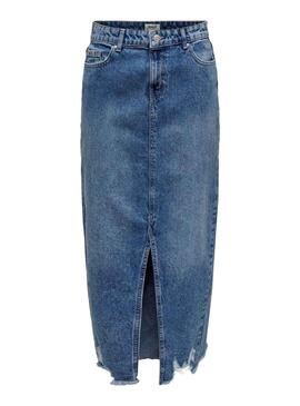 Jupe ONLY Emma Life Bleue Pour Femme