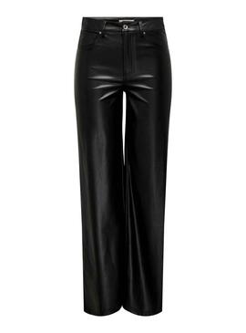 Pantalon Only Madison Max Wide Noire pour Femme