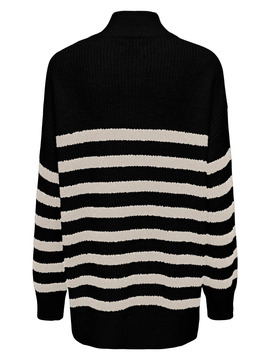 Pull Only Alfrida Zip Highneck Beige Femme