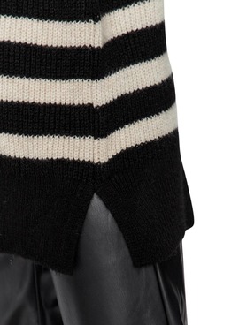 Pull Only Alfrida Zip Highneck Beige Femme