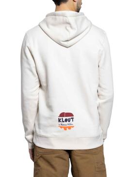 Sweat Klout Blanc Millán II Beige Unisex