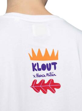 T-Shirt Klout Blanc Millán I Blanc Unisex
