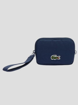 Monnaie Lacoste Zip Wallet Bleu Marine pour Femme