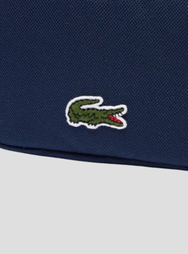 Monnaie Lacoste Zip Wallet Bleu Marine pour Femme