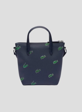 Sac à main Lacoste Shopping Croix Bleu Marine pour Femme
